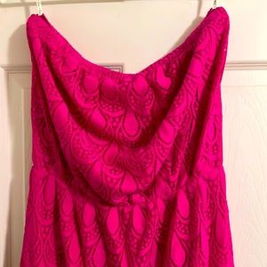 Lilly Pulitzer maxi dress large fuchsia pink